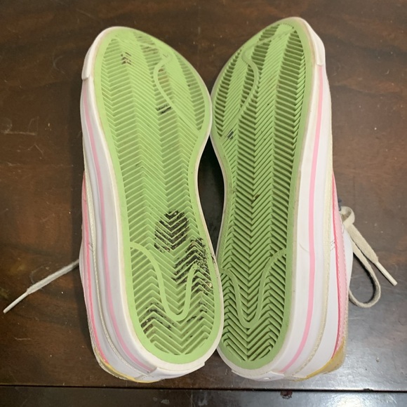 Nike Court Legacy Pink and white low top blazers youth size 4 fits women 6 - Picture 8 of 11